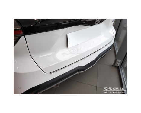 Stainless steel rear bumper protector suitable for MG 4 (EV) 2022- 'British Flag', Image 4