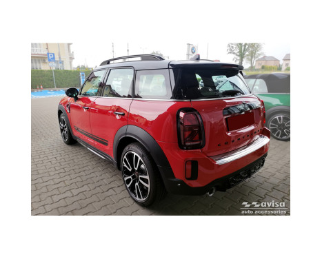 Stainless steel rear bumper protector suitable for Mini Countrymann F60 FL 2020-2023 'British Flag', Image 5