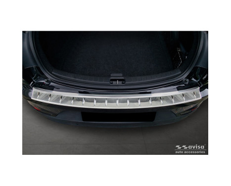 Stainless Steel Rear Bumper Protector suitable for Polestar 2 2019-2023 & Facelift 2023 - 'Ribs', Image 3