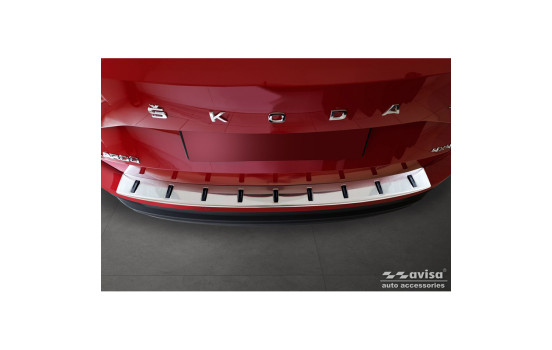 Stainless steel rear bumper protector suitable for Skoda Karoq (NU7) Facelift incl. Sportline 2022-, Image 3