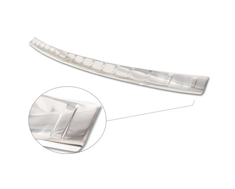 Stainless steel rear bumper protector suitable for Volkswagen Caddy V 2020- 'Ribs', Image 5