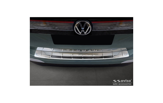 Stainless steel rear bumper protector suitable for Volkswagen Tiguan (CT1) 2024- 'Ribs', Image 2