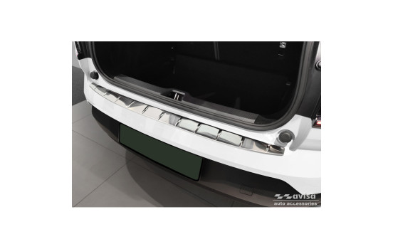 Stainless steel rear bumper protector suitable for Volvo EX30 2023 - 'Ribs'
