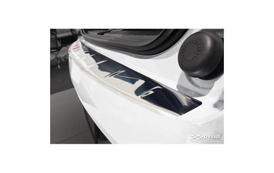 Stainless steel rear bumper protector suitable for Volvo EX30 2023 - 'Ribs', Image 5