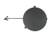 Bumper cover, tow bar