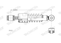 Damper, cabin suspension