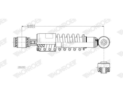 Damper, cabin suspension