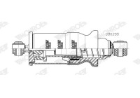 Damper, cabin suspension