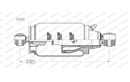 Damper, cabin suspension, Image 2