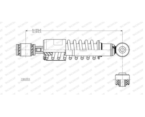 Damper, cabin suspension, Image 2