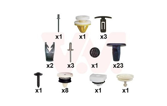 Mounting kit, door