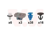 Mounting kit, door