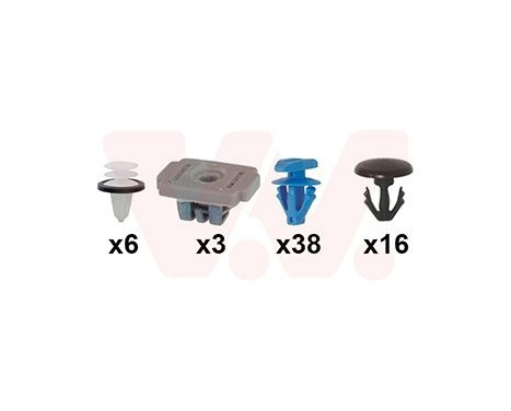 Mounting kit, door