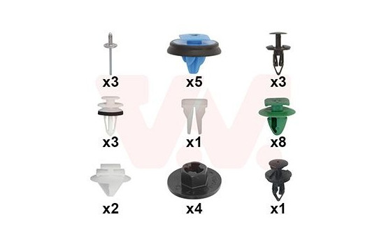 Mounting kit, rear screen