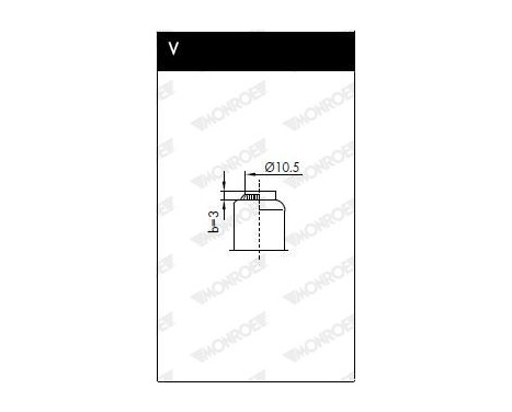 Gas Spring, bonnet ML5102 Monroe, Image 12