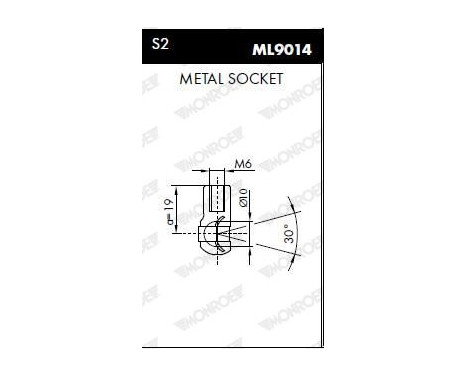 Gas Spring, bonnet ML5559 Monroe, Image 5