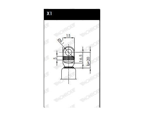 Gas Spring, boot-/cargo area ML5022 Monroe, Image 7