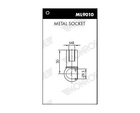 Gas Spring, boot-/cargo area ML5685 Monroe, Image 3