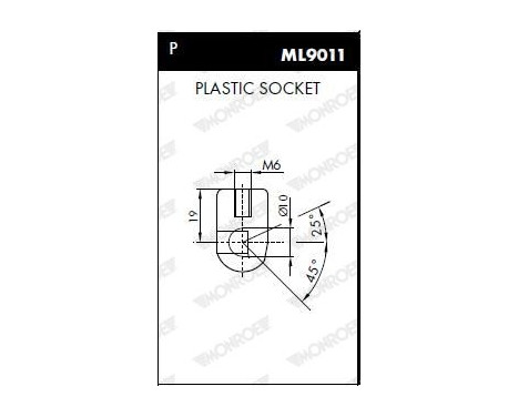 Gas Spring, boot-/cargo area ML5770 Monroe