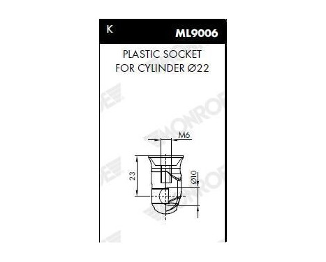 Gas Spring, boot-/cargo area ML6290 Monroe, Image 3