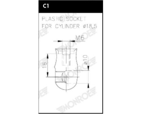 Gas Spring, boot-/cargo area ML6379 Monroe, Image 7