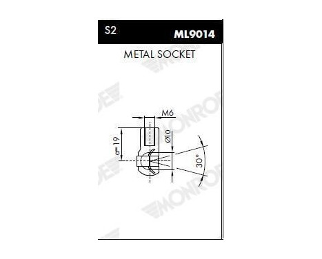 gas spring, hood ML5559 Monroe, Image 6