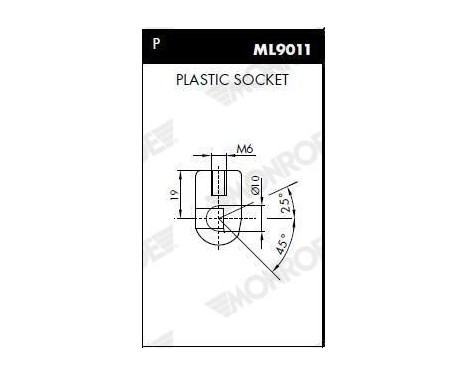 gas spring, hood ML5624 Monroe