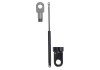 Gas spring, hood