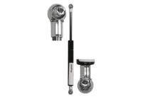Gas spring, hood