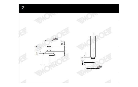 gas spring, trunk ML5526 Monroe, Image 7