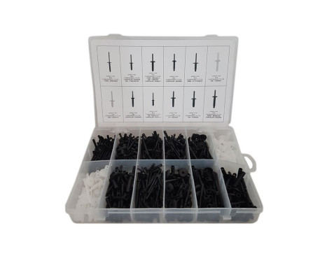 Assortment Plastic blind rivet 235 pcs, Image 2