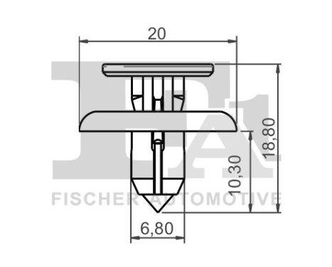 Clip, decorative/protective strip, Image 2