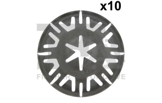 Clip, decorative/protective strip
