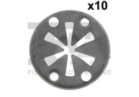 Clip, decorative/protective strip