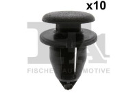 Clip, decorative/protective strip