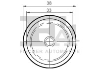 Clip, decorative/protective strip