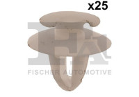 Clip, decorative/protective strip