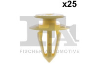 Clip, decorative/protective strip