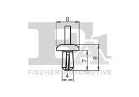 Clip, decorative/protective strip