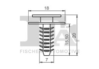 Clip, decorative/protective strip