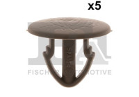 Clip, decorative/protective strip