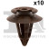 Clip, decorative/protective strip