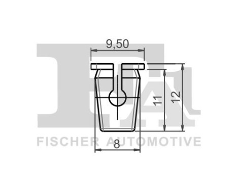 Clip, decorative/protective strip