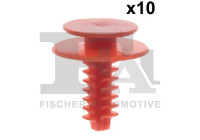 Clip, decorative/protective strip