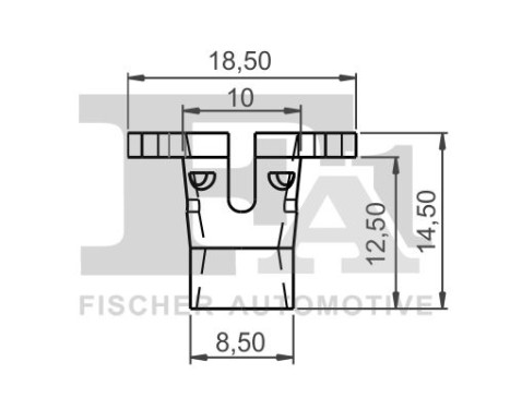 Clip, decorative/protective strip