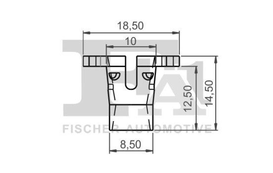Clip, decorative/protective strip