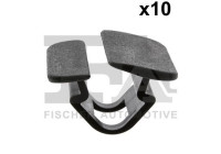 Clip, decorative/protective strip