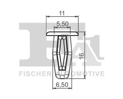 Clip, decorative/protective strip