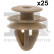 Clip, decorative/protective strip