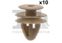 Clip, decorative/protective strip